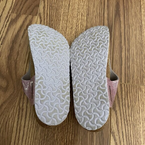 Birkenstock Youth Girls Size 34 US 3 Pink Cosmic Sparkle Old Rose Gizeh Sandals - Picture 11 of 11